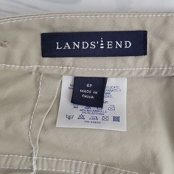 Lands End casual khaki pants Women's Size 8P - Picture 7 of 11